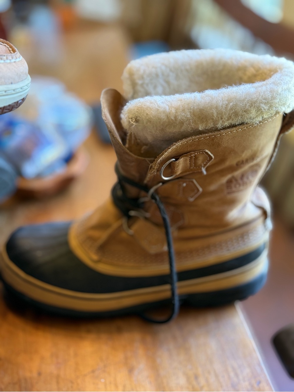 Sorel Brown and Black Insulated Winter Pack Boot